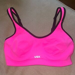 Victoria’s Secret Pink sports bra. Hot pink 32D